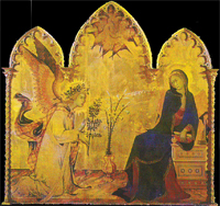 Simone Martin, El Angel y la Anunciación, 1333